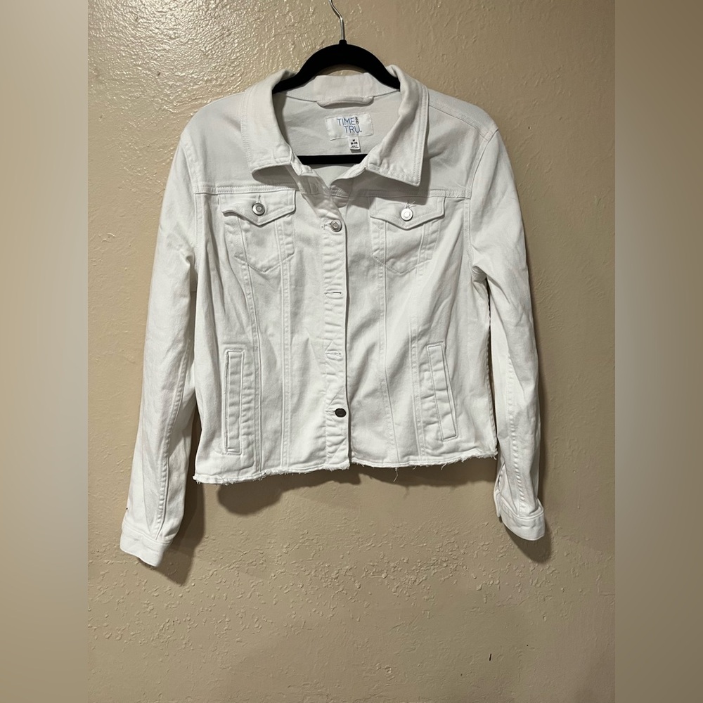 Girls white Jean jacket